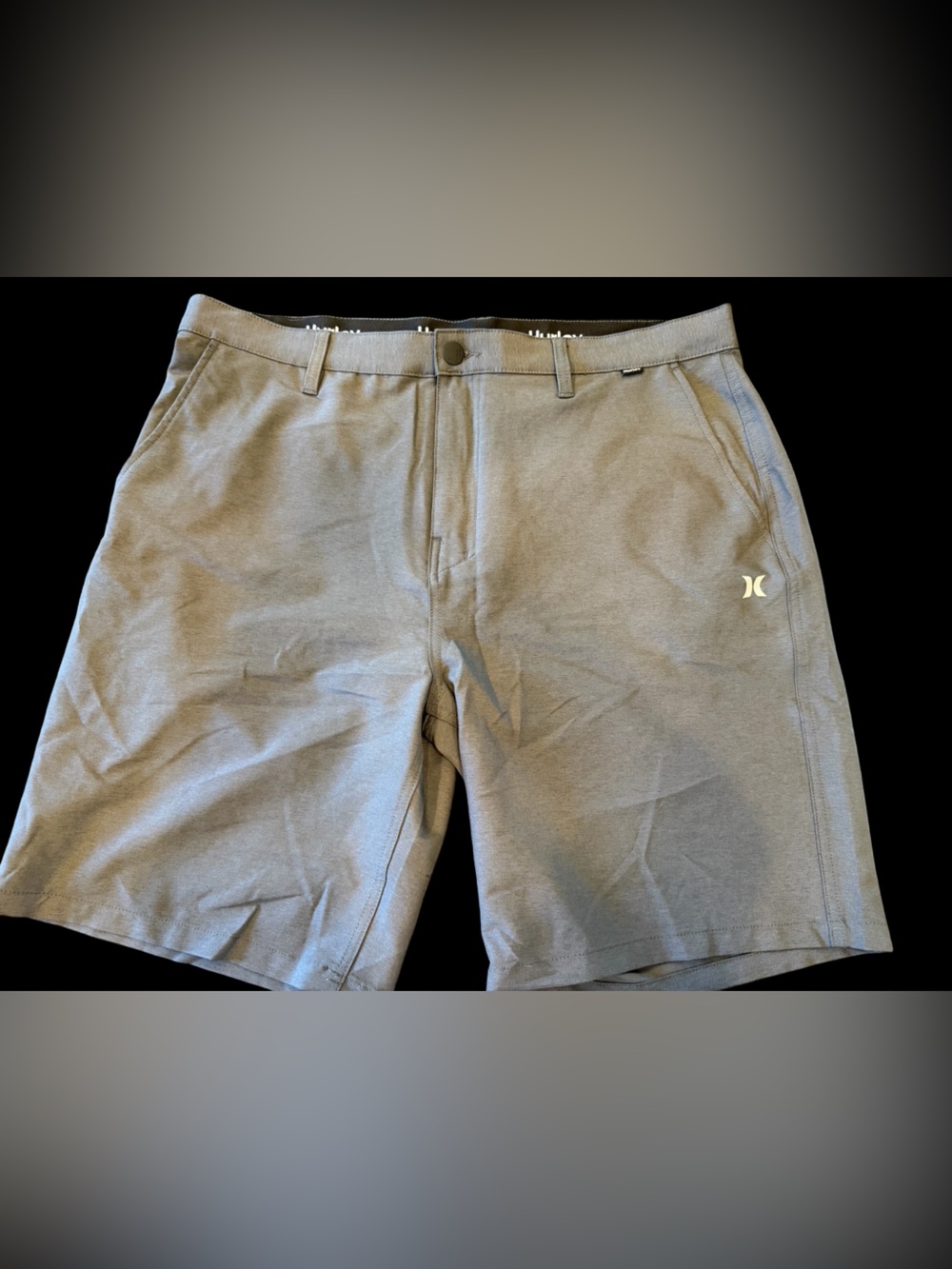 Hurley Gray Men's Hybrid Shorts - Light Gray